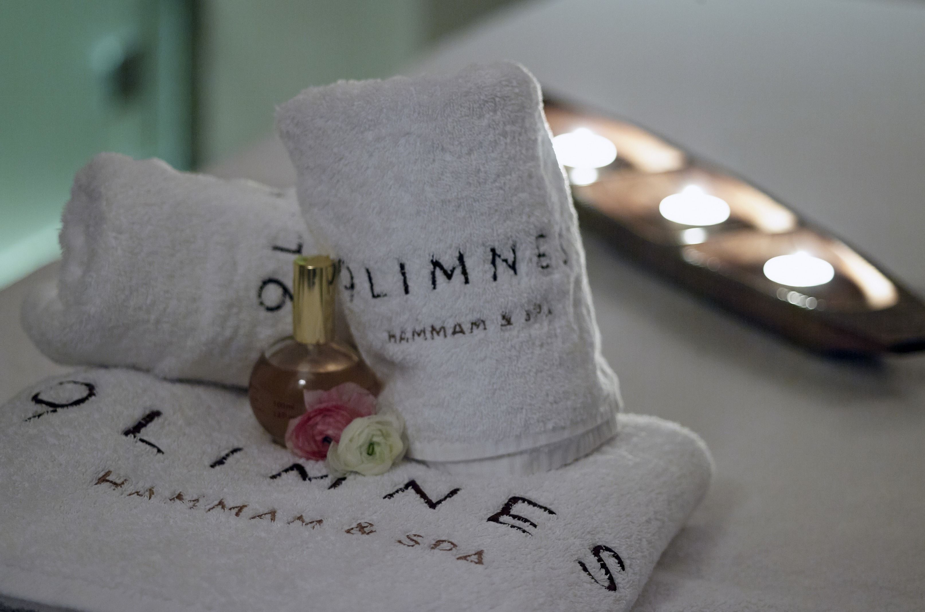 free toiletries, hair dryer, slippers, towels