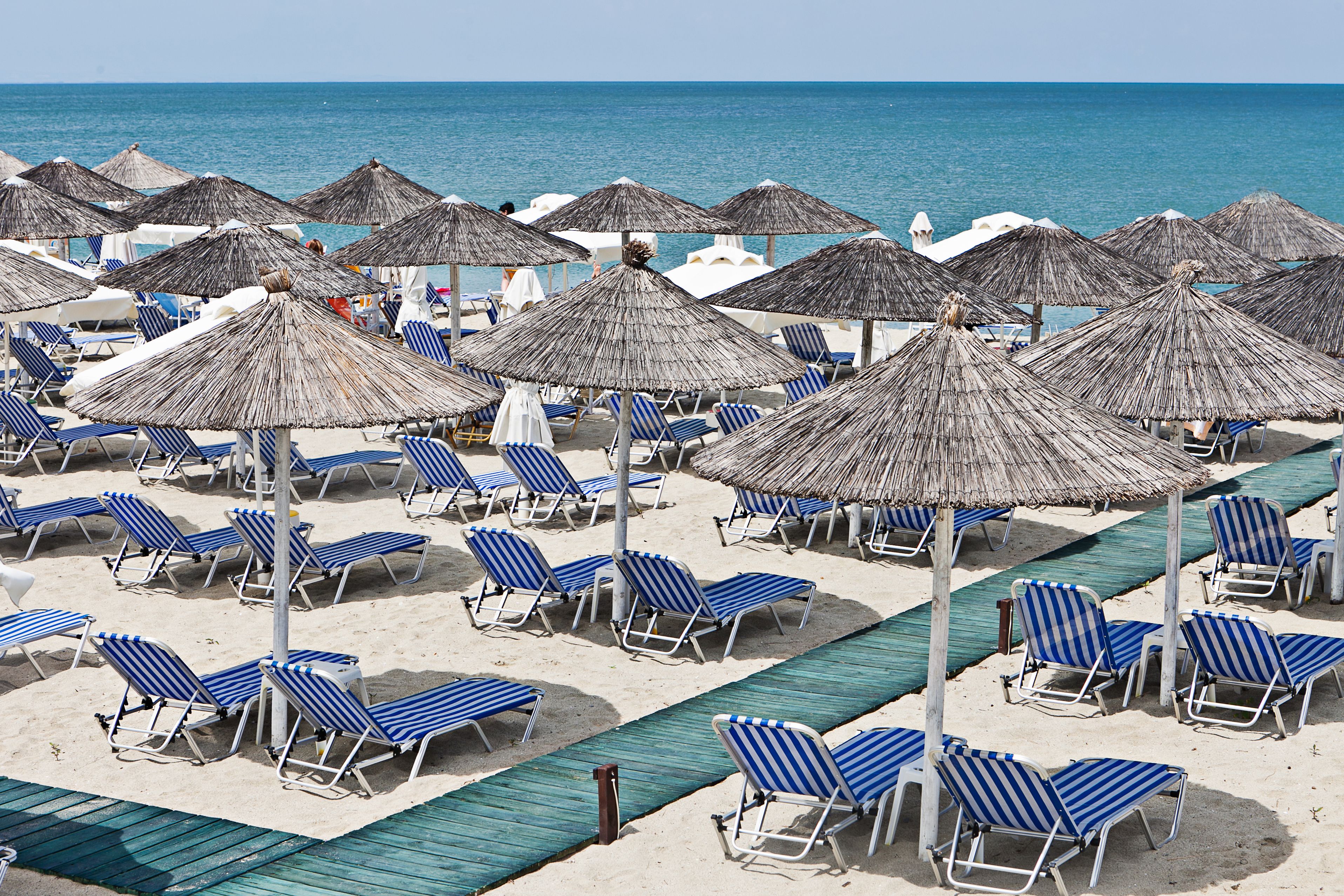 On the beach, beach bar