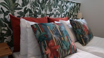 Blackout curtains, iron/ironing board, free WiFi, bed sheets