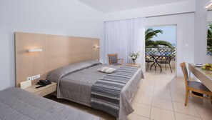 Superior Triple Room | Desk, blackout curtains, soundproofing, free cots/infant beds - Grand Hotel Holiday Resort (Hersonissos)