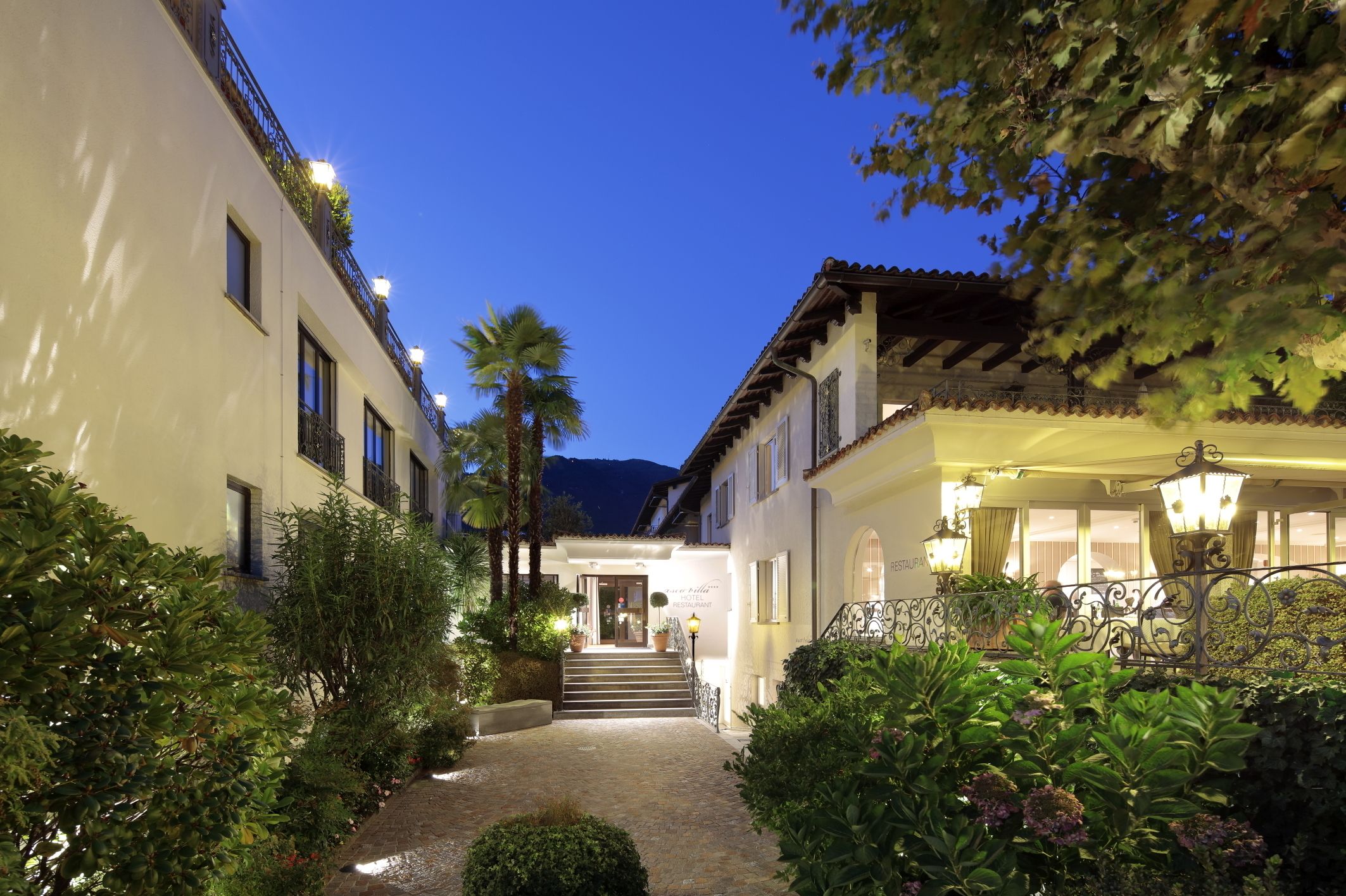 front of property – evening/night