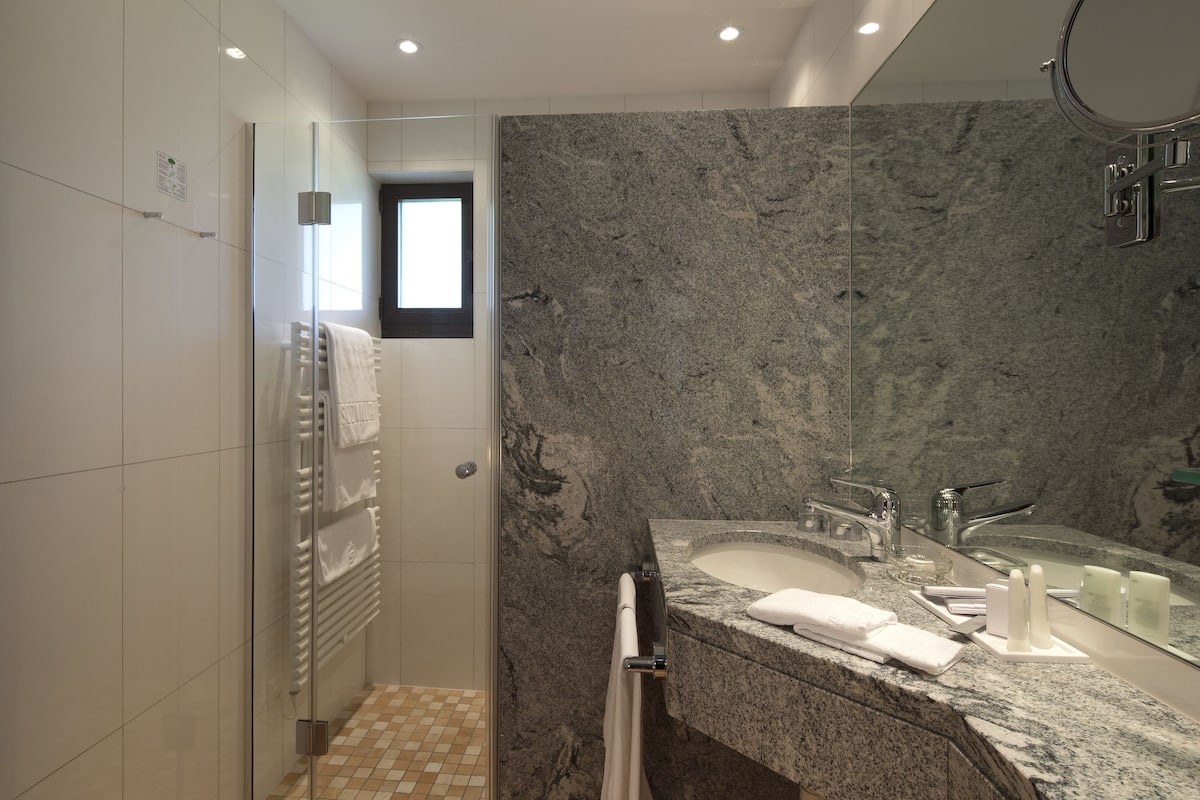 free toiletries, hair dryer, bathrobes, slippers