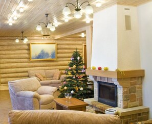 Sala de estar en el lobby