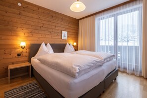 1 sovrum, sängtillbehör av högsta kvalitet och ljudisolering