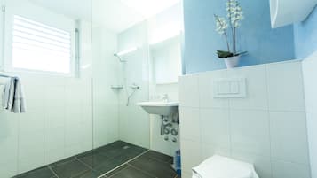 Apartemen, 2 kamar tidur, teras | Kamar mandi | Shower