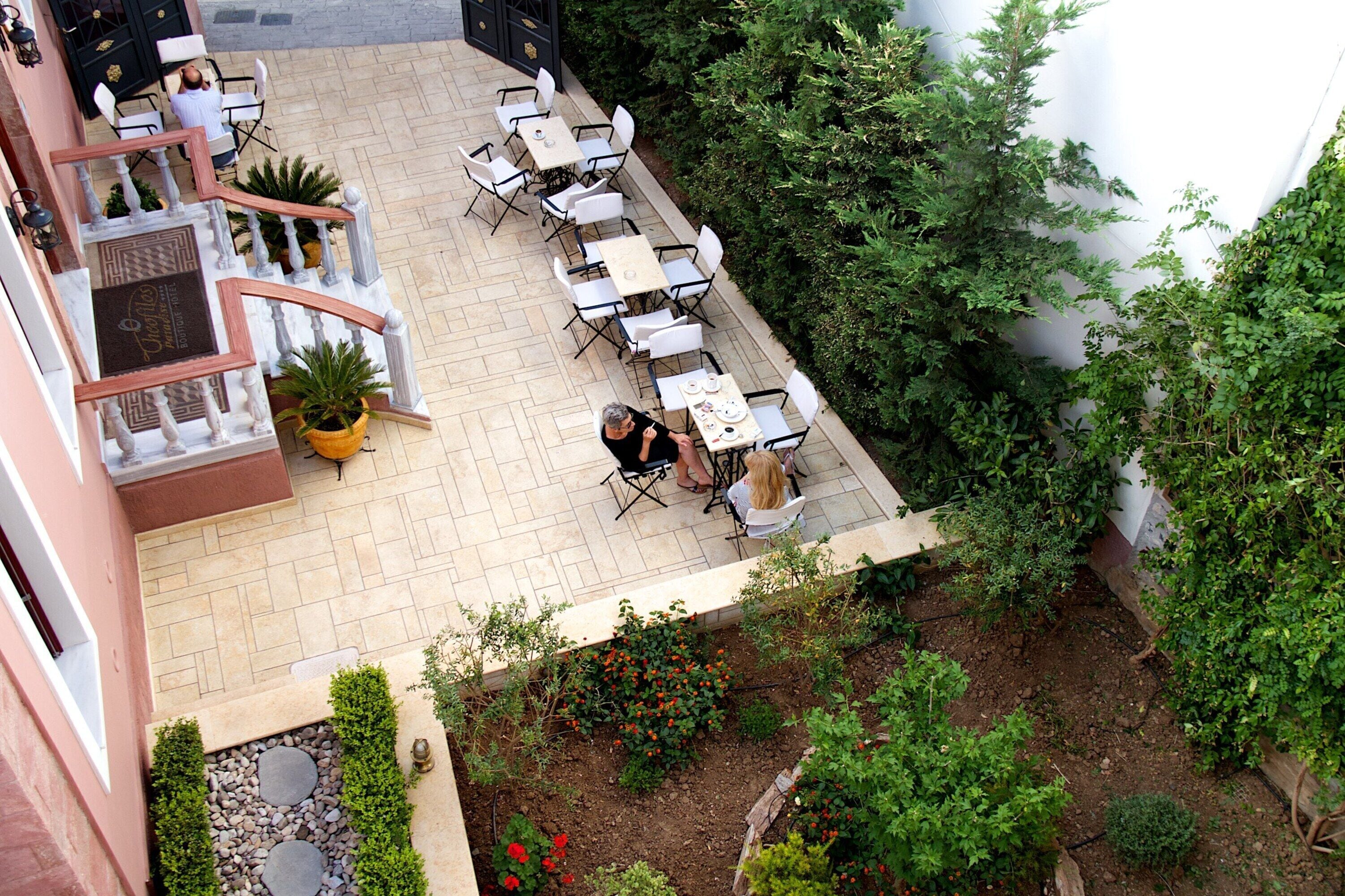 superior double room, sauna | courtyard view