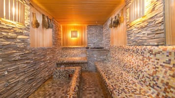 双人护理室、土耳其浴、身体护理、水疗法、芳香疗法、热石按摩