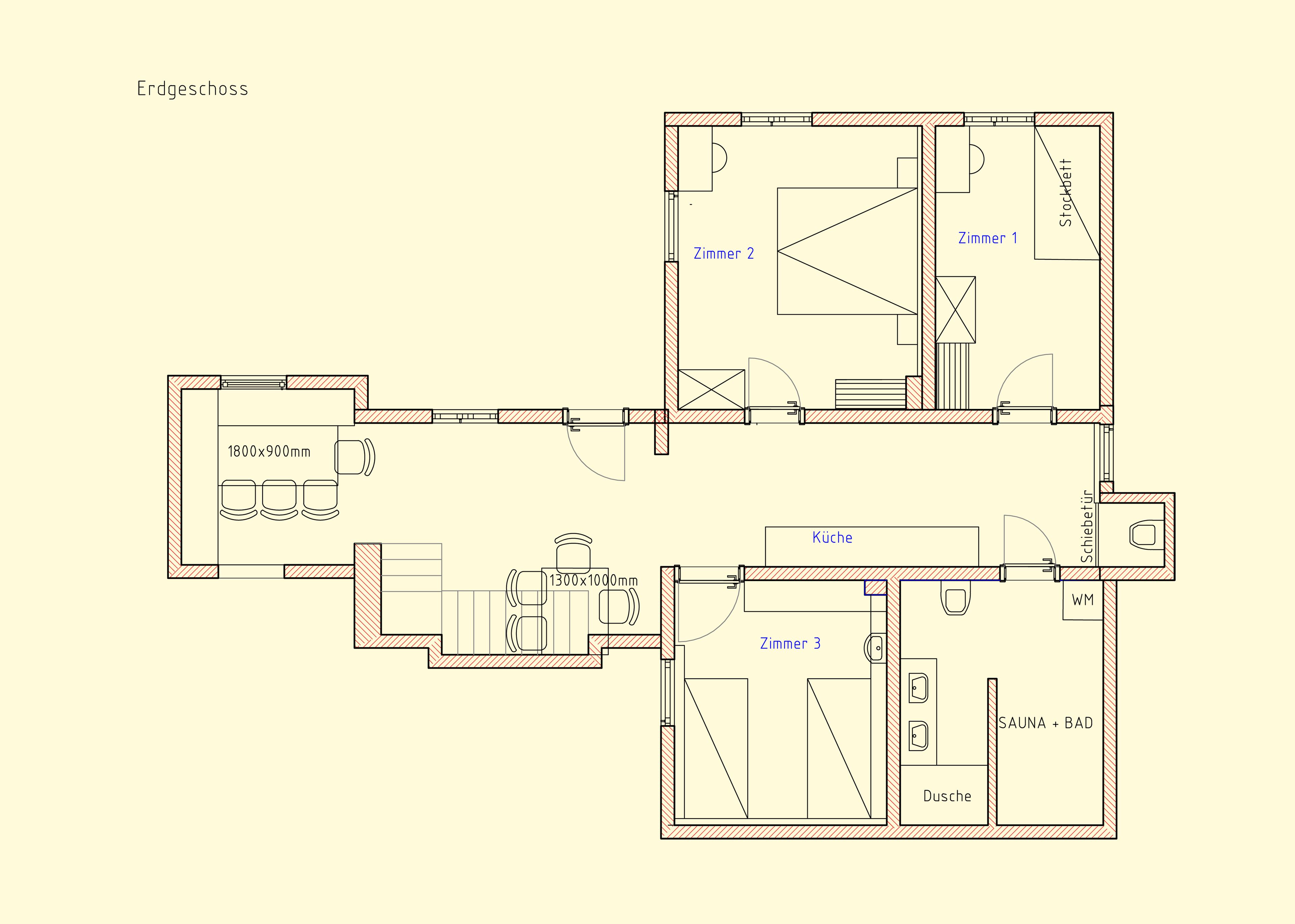 family house, 6 bedrooms | floor plan
