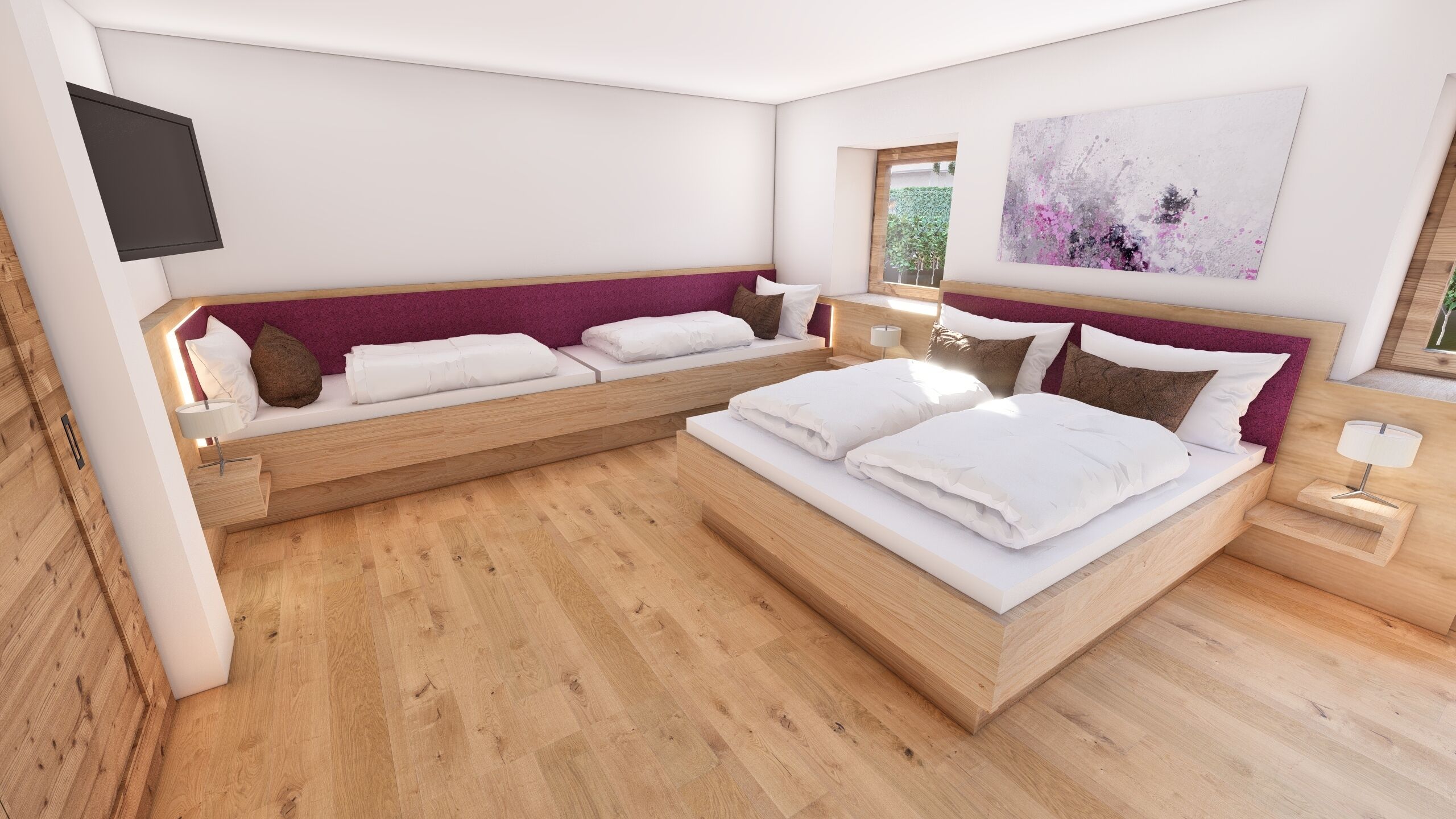 Deluxe-huoneisto, tupakointi kielletty | Tallelokero huoneessa, yksilöllisesti sisustettu, työpöytä