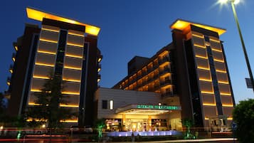 Front of property – evening/night