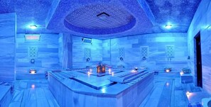 Sauna, steam room, Turkish bath/hammam - First Class Hotel - All Inclusive (Alanya)