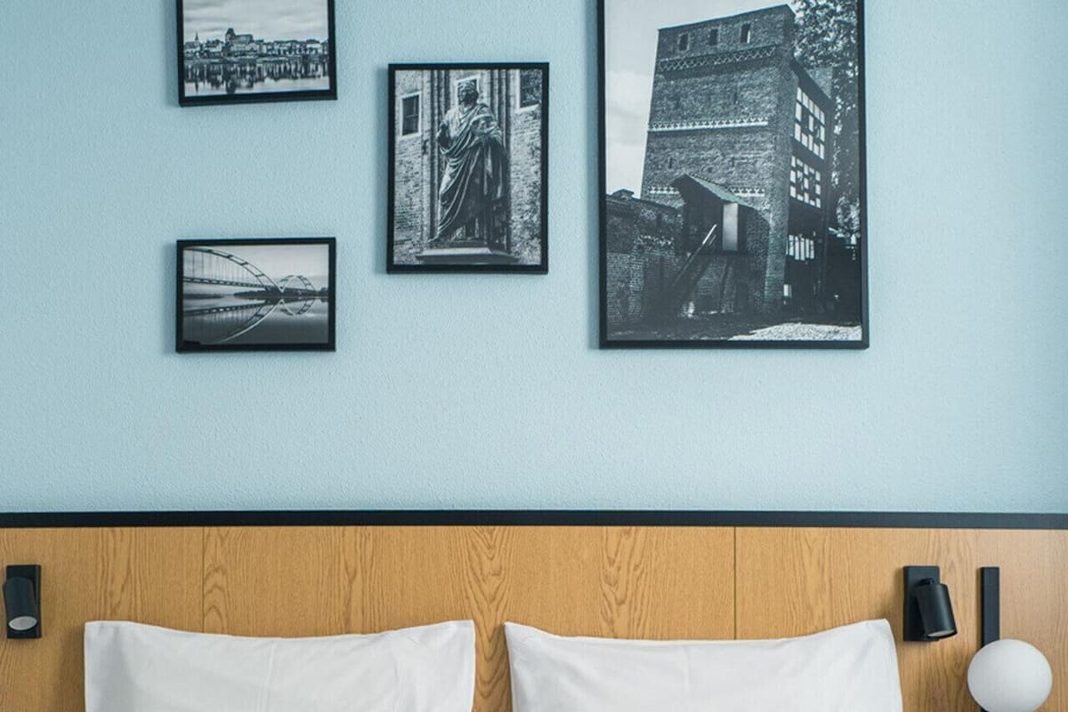 Desk, blackout drapes, soundproofing, free cribs/infant beds