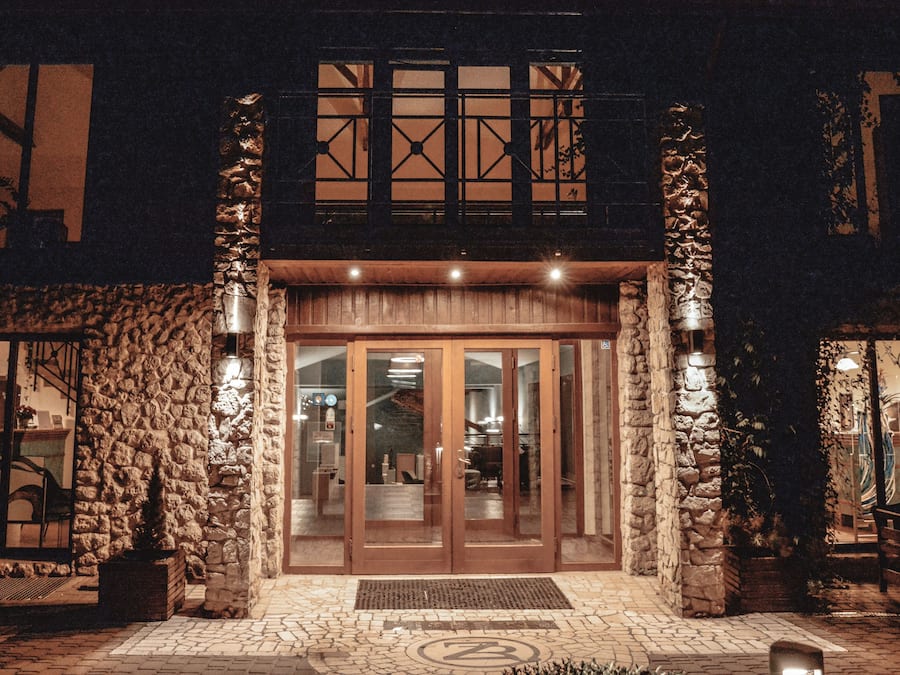 Front of property – evening/night