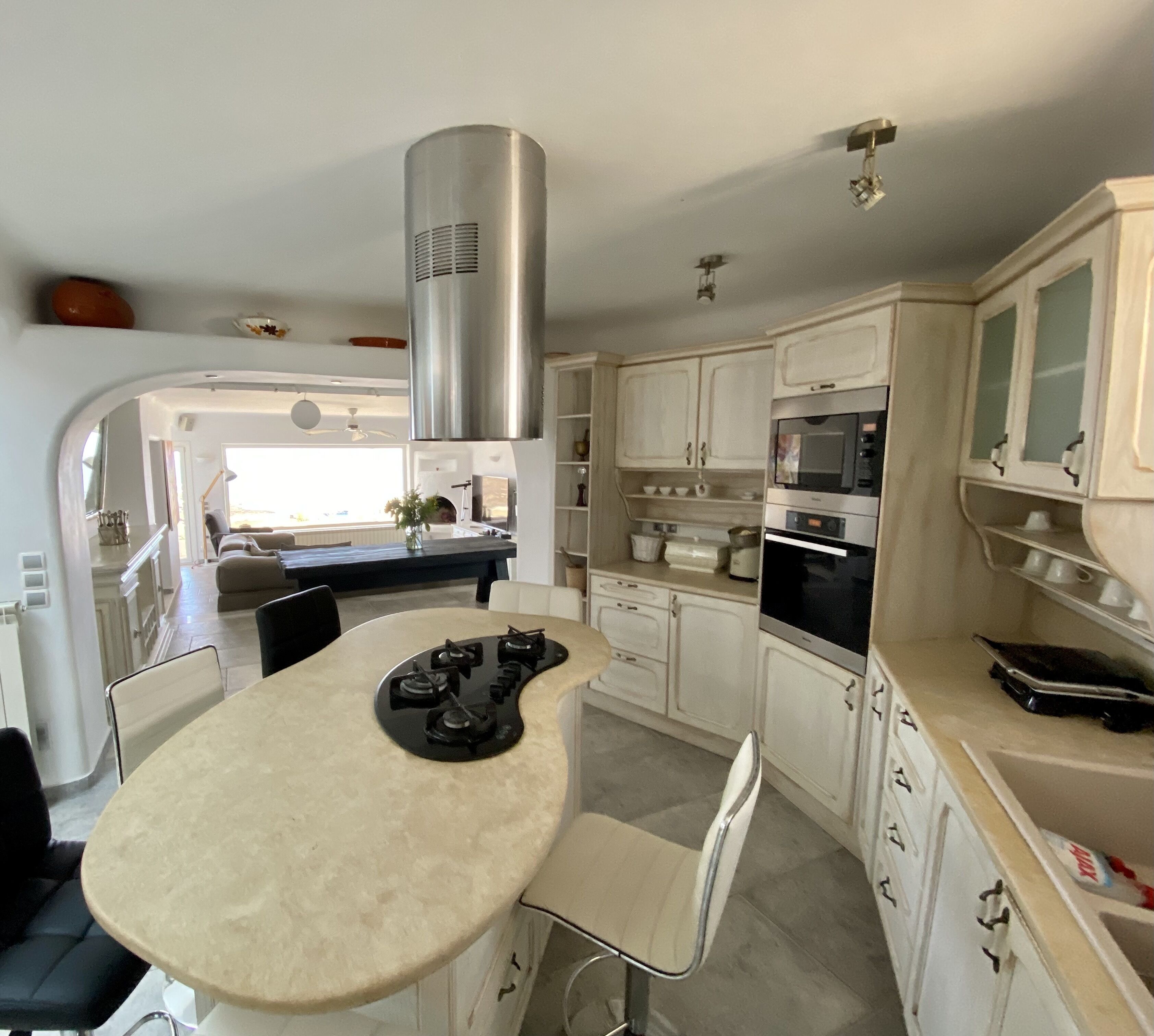 eleni's house sea and sunset view annex building - 4km from the main building | private kitchen | coffee/tea maker, electric kettle, high chair