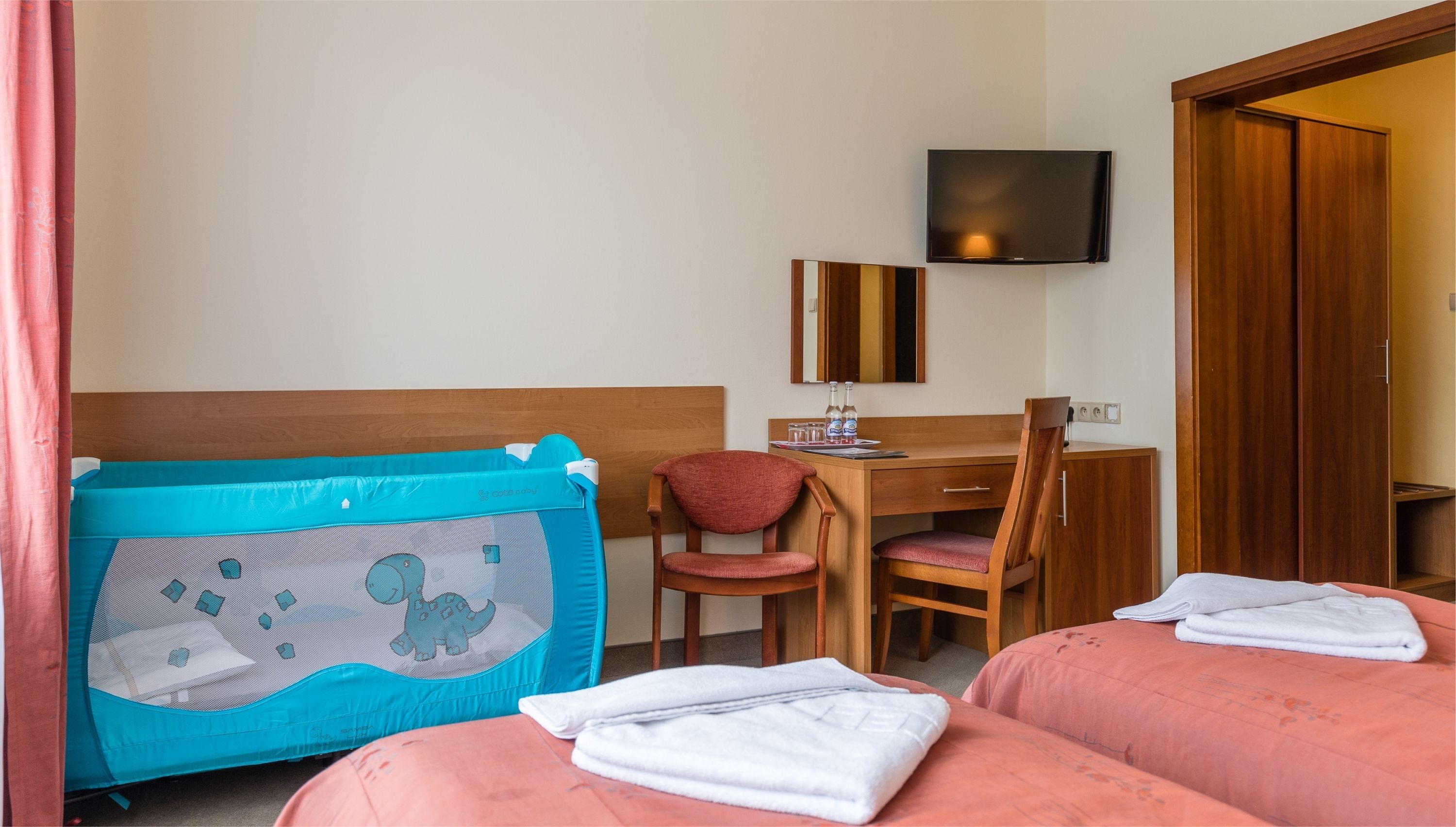 classic double or twin room | in-room safe, desk, free cots/infant beds, free wifi
