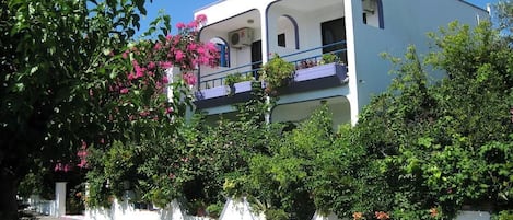 Vista frontal de la propiedad