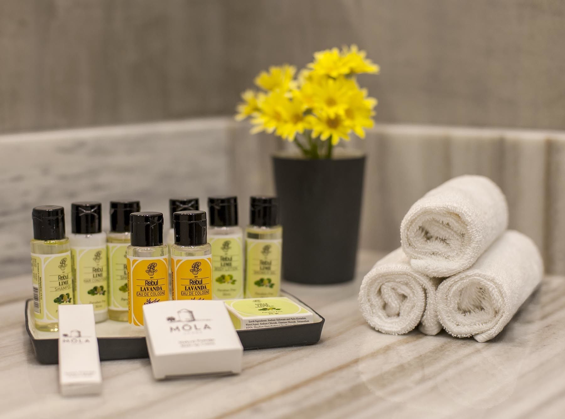 shower, designer toiletries, hair dryer, bathrobes