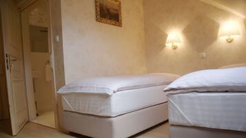 Standard Double or Twin Room | Premium bedding, desk, iron/ironing board, free cots/infant beds