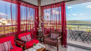 Udsigt fra overnatningsstedet