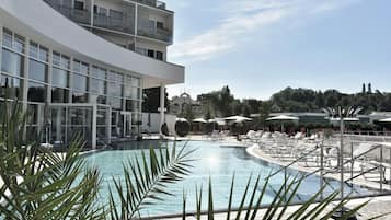 Indoor pool, outdoor pool