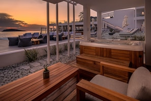 Sunset Suite, Sea View with Outdoor Jacuzzi | Terrace/patio
