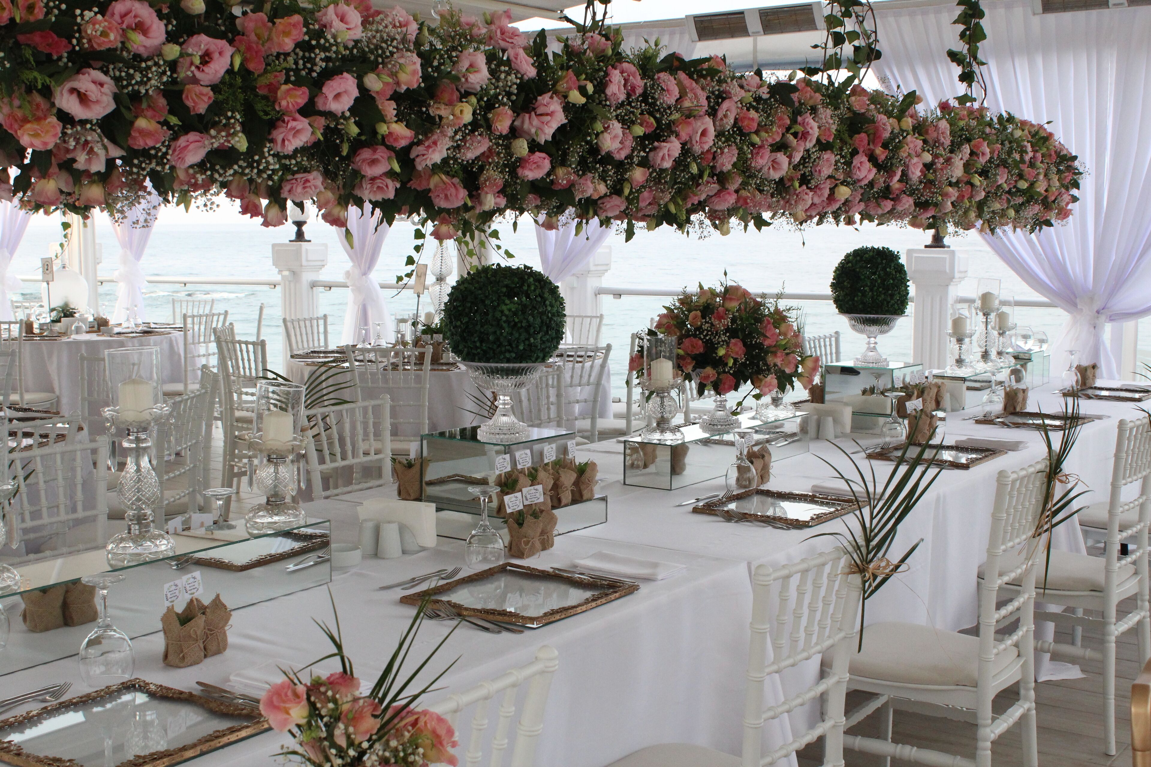 outdoor wedding area