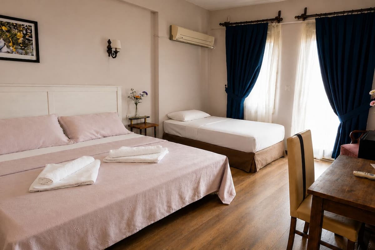 Family Room, Deniz Manzarali | Bureau, rideaux d’obscurcissement, accès au Wi-Fi (inclus)
