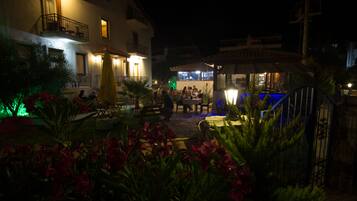Front of property – evening/night