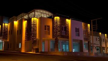 Front of property - evening/night