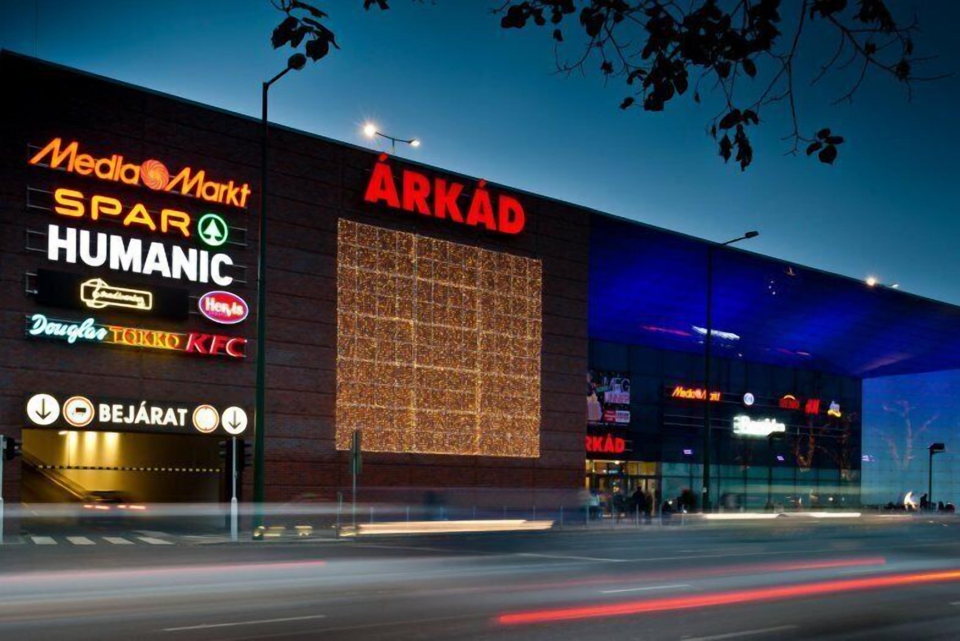 A building with the name "ARKÅD" prominently displayed.