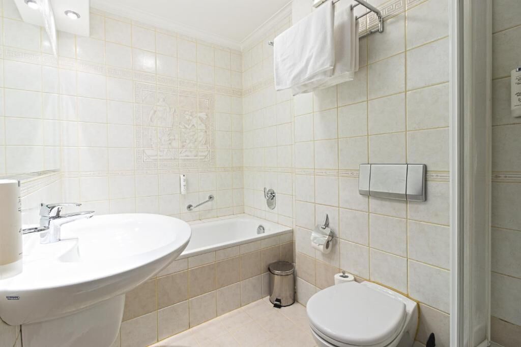 free toiletries, hair dryer, towels