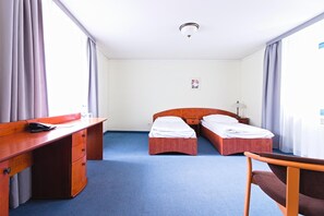 In-room safe, desk, iron/ironing board, cots/infant beds