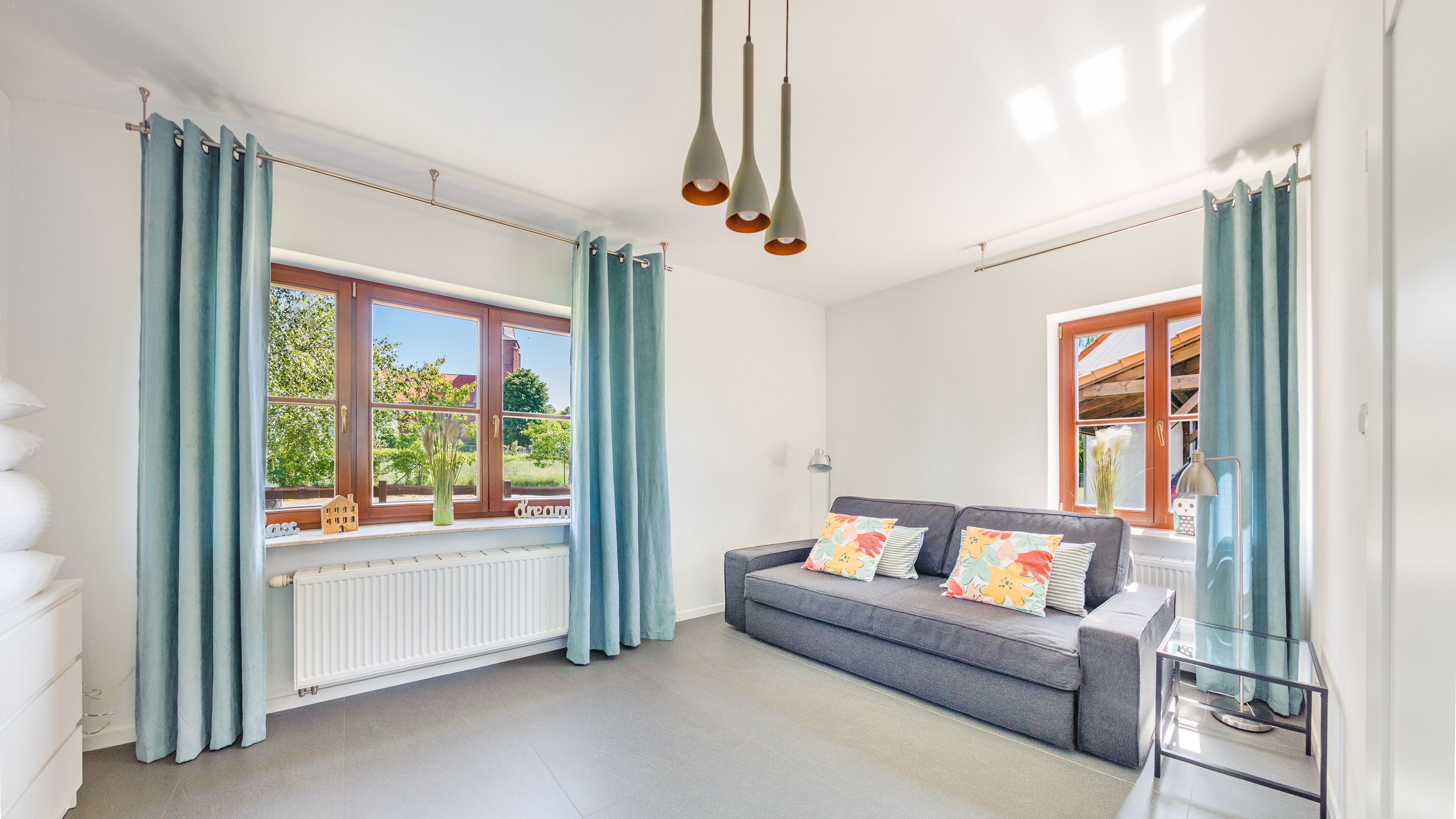 Nhà (Zamkowa 24) | Khu vực làm việc phù hợp cho laptop, bộ trải giường 