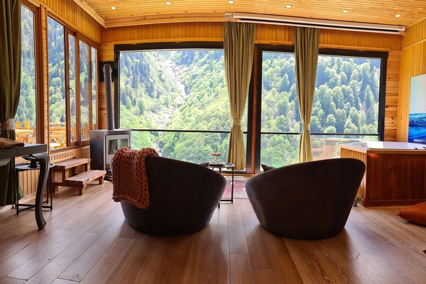 Panoramic-Studiosuite, 1 Doppelbett, Whirlpool, Flussblick