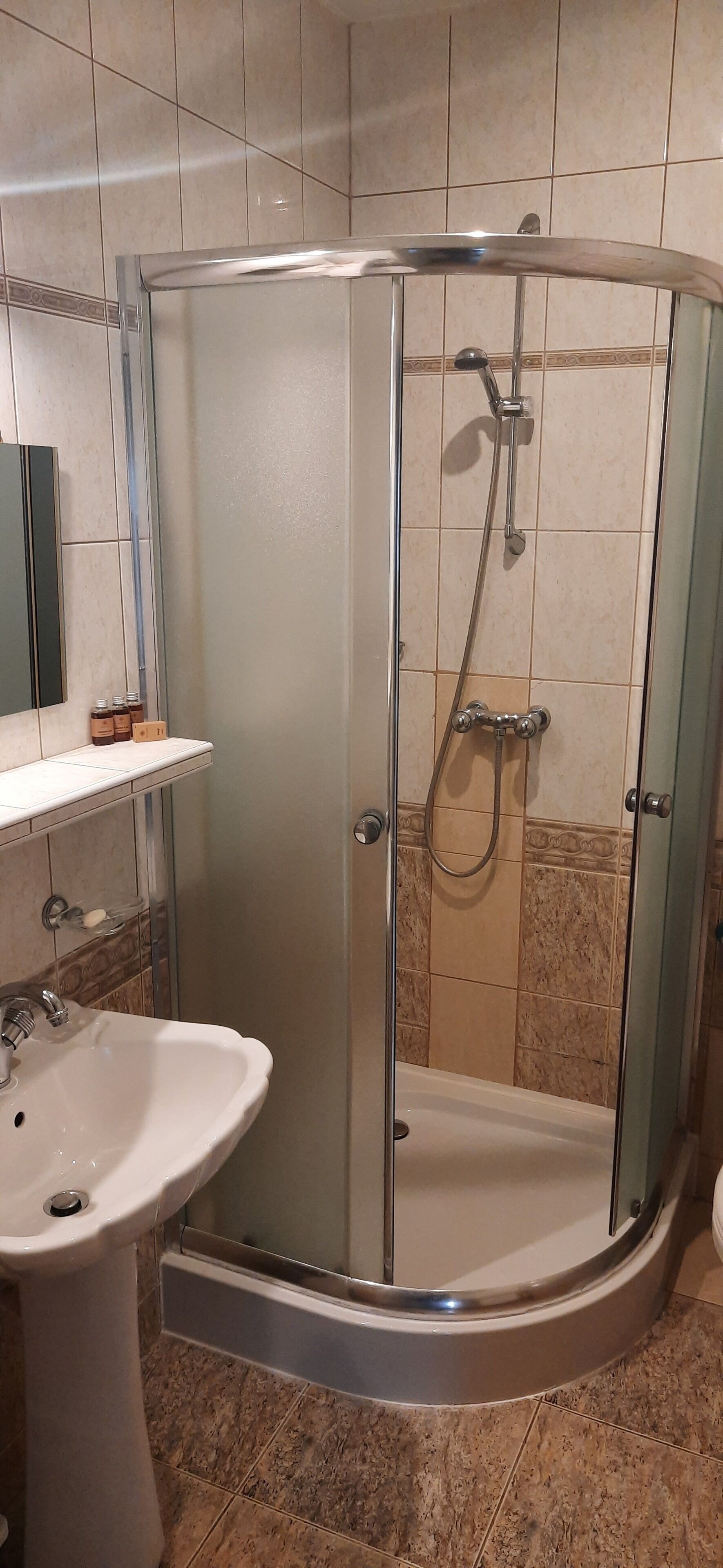 family condo | bathroom | hair dryer, towels, soap, shampoo