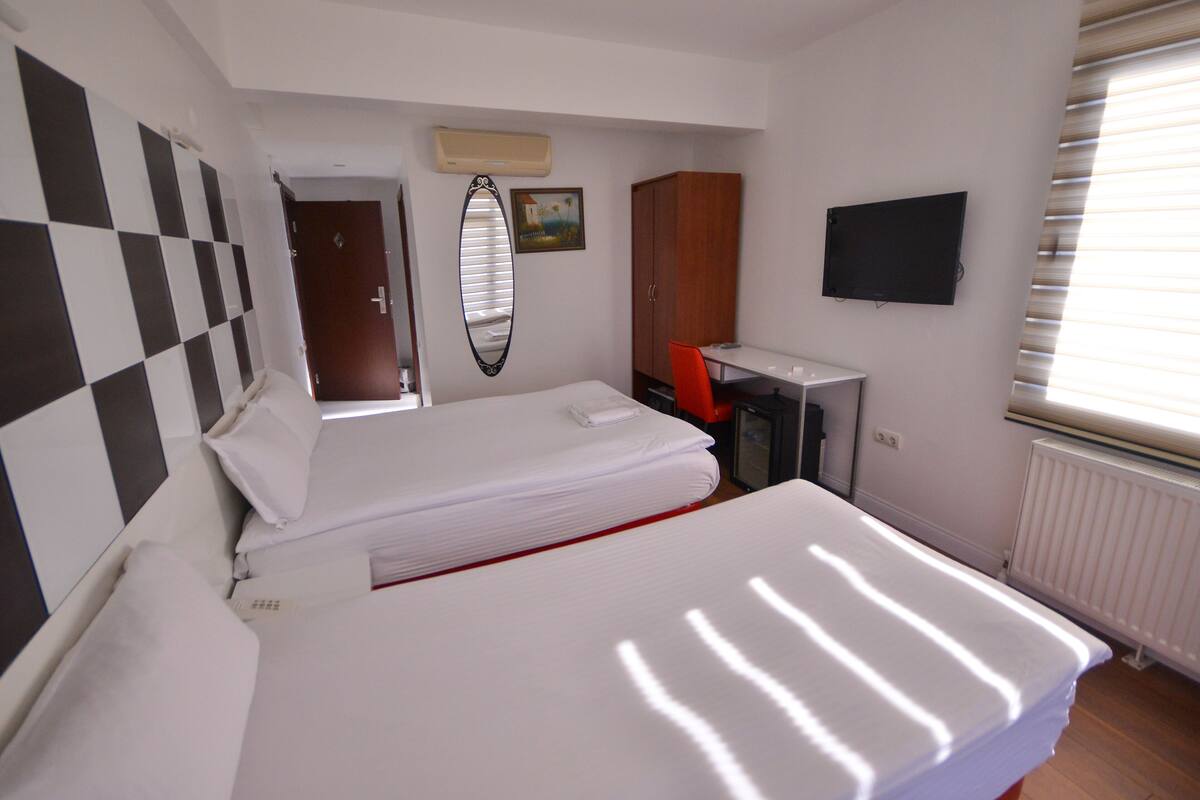Free minibar items, in-room safe, desk, rollaway beds