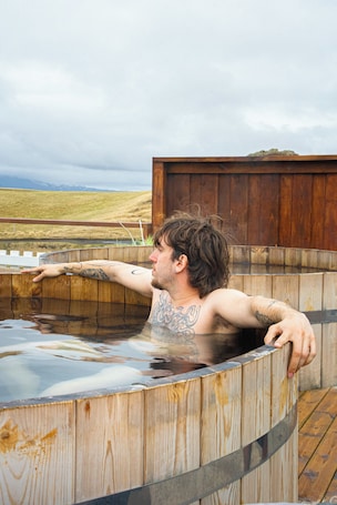 Bañera de hidromasaje privada. Sel Hotel Mývatn