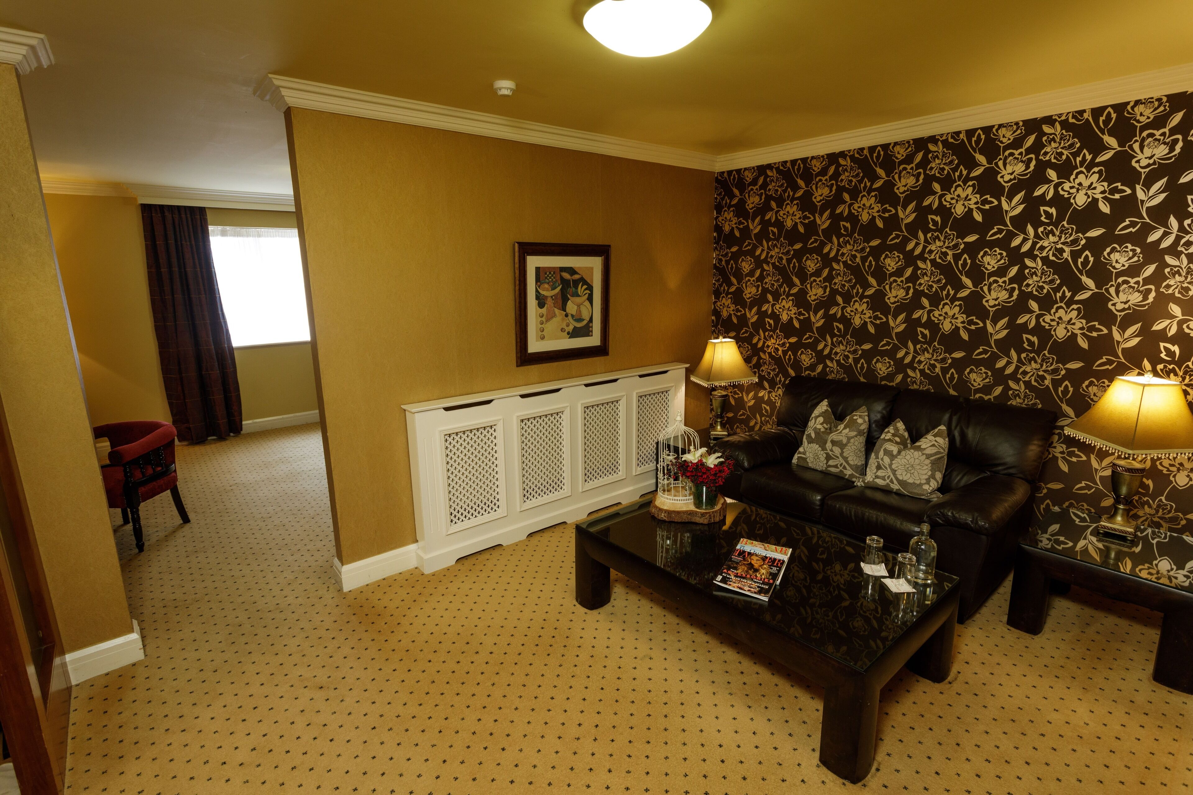 junior room | premium bedding, desk, soundproofing, iron/ironing board