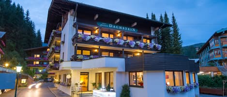 Front of property – evening/night