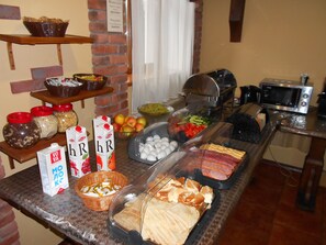 Buffet breakfast for a fee