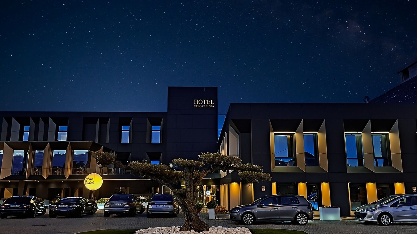 front of property – evening/night