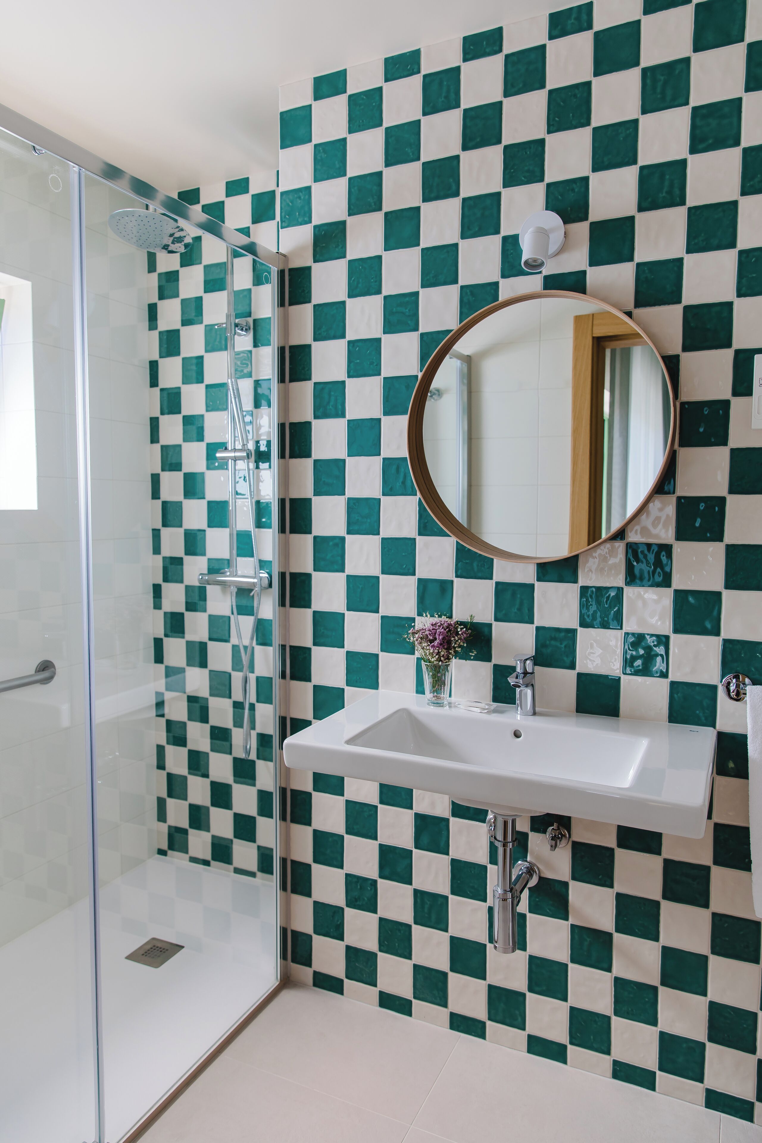 double or twin room (with extra bed) | bathroom | combined shower/bathtub, rainfall showerhead, hair dryer, towels