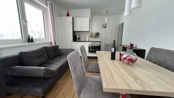 Two-Bedroom Apartment Dachstein | Private kitchen | Full-sized fridge, oven, stovetop, dishwasher