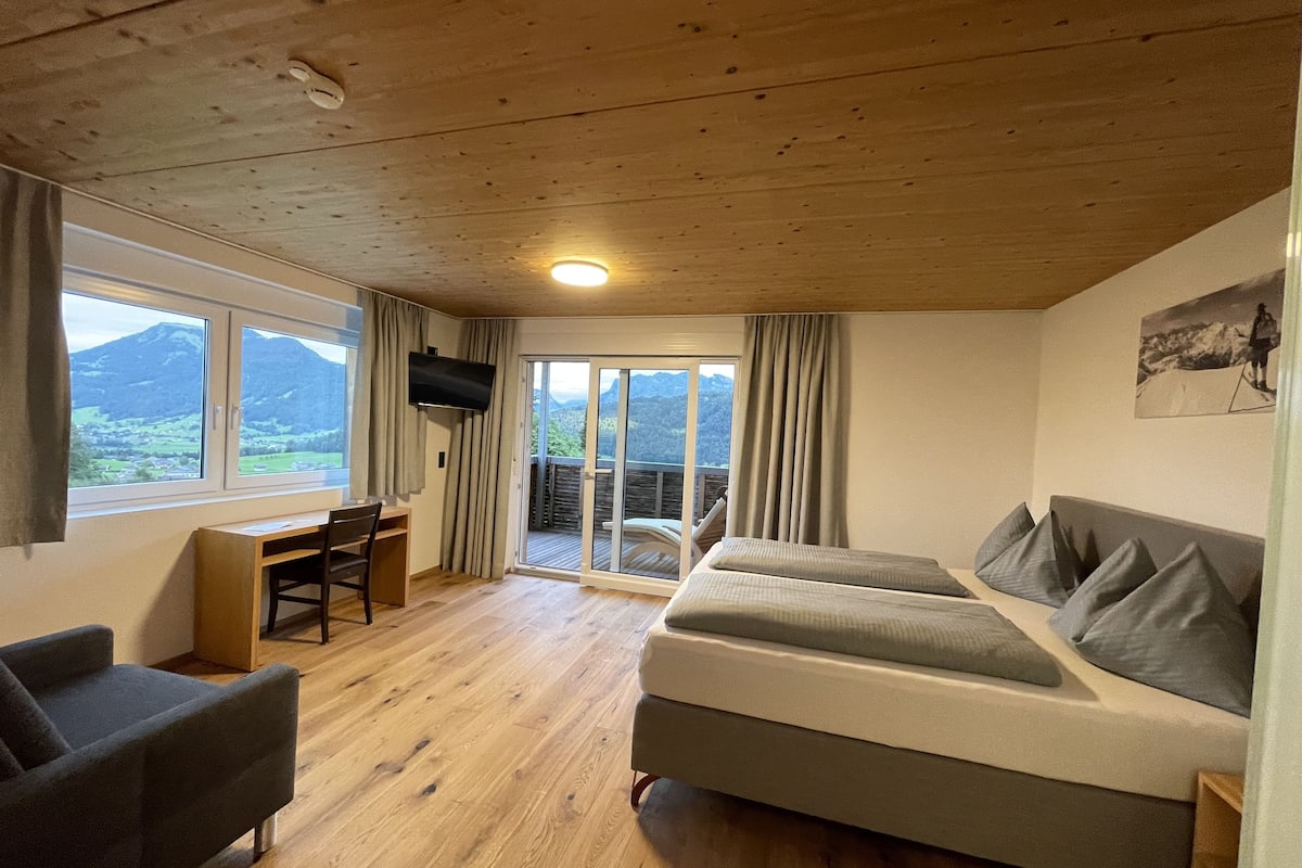 superior double room, 1 bedroom, mountain view | 1 bedroom, hypo-allergenic bedding, desk, laptop workspace