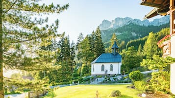 Outdoor wedding area