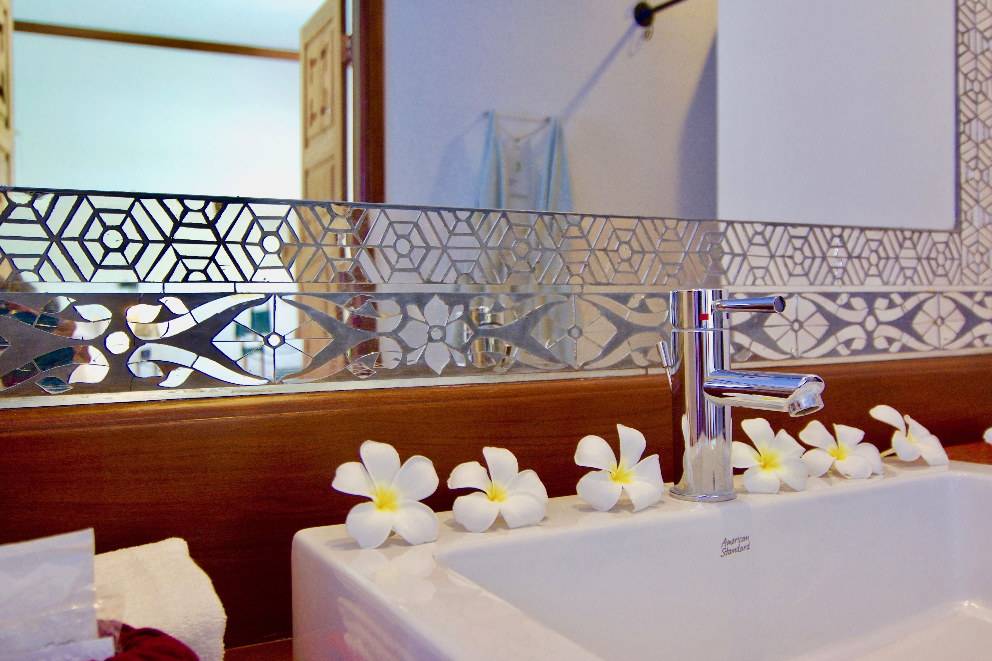 shower, free toiletries, hair dryer, bathrobes