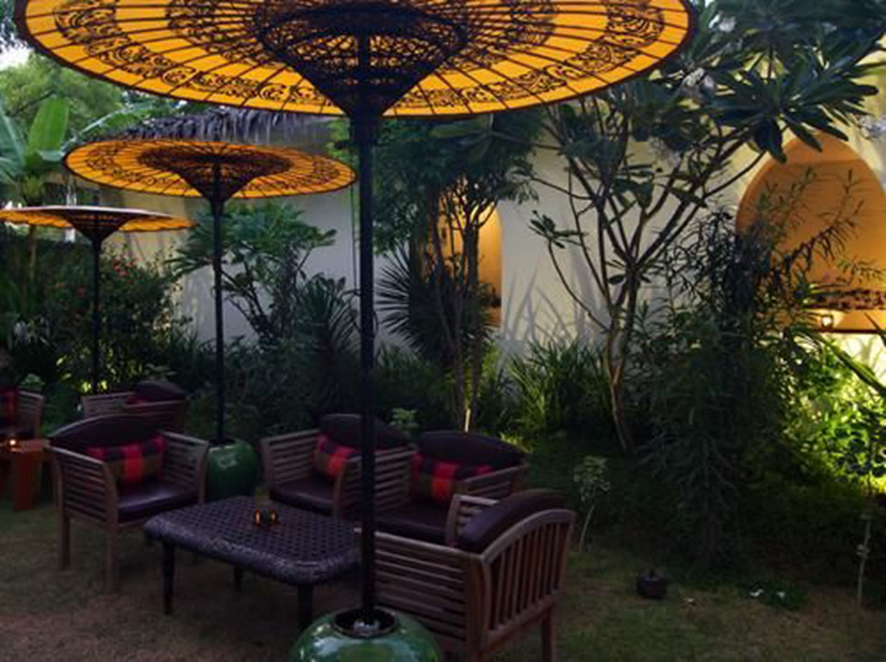 breakfast, lunch served; local and international cuisine, garden views