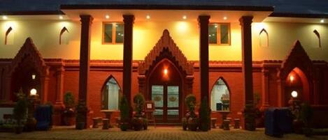 Front of property - evening/night