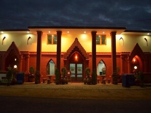 Front of property – evening/night