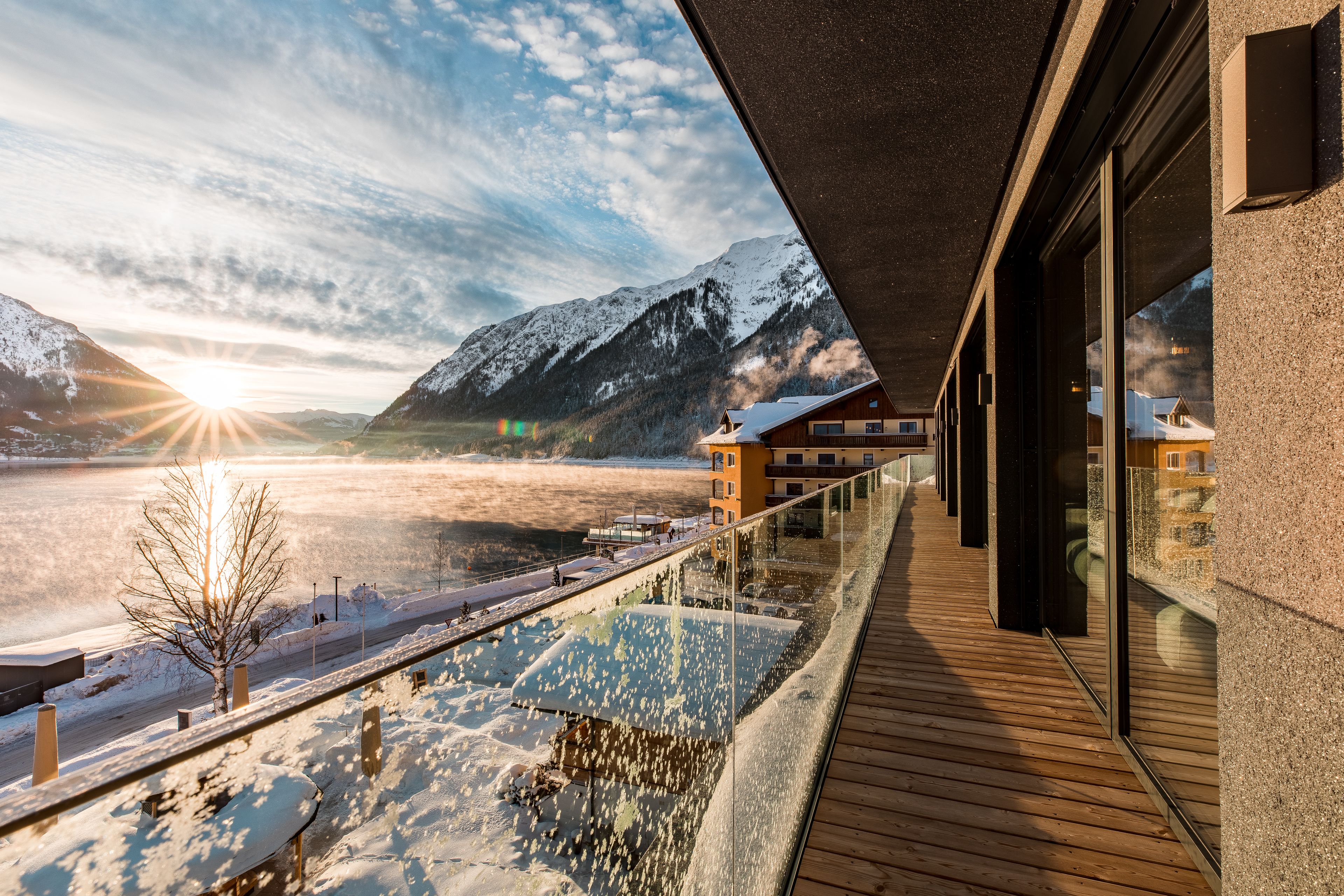 Blick von der Unterkunft